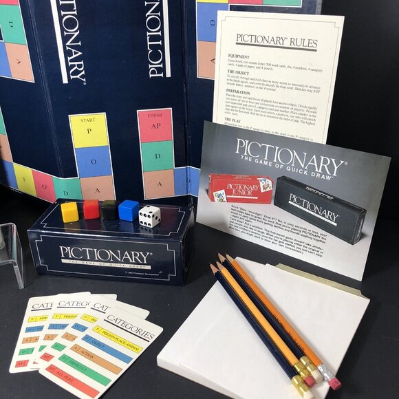 Pictionary The Game Of Quick Draw First Edition 1985 3 - 16 Players Age 12+ USA - Picture 2 of 12